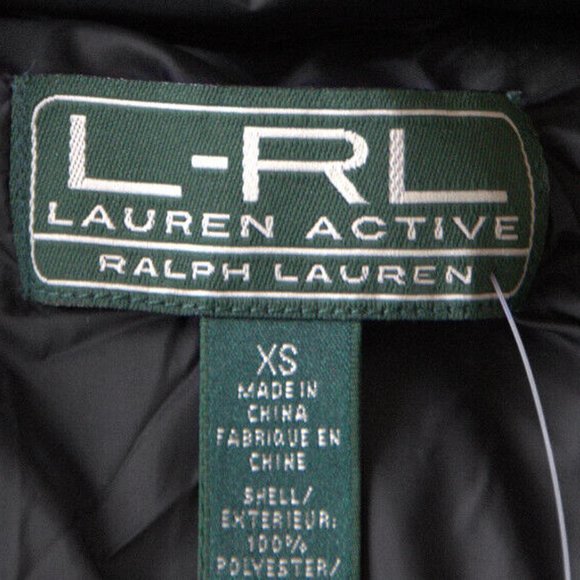 NEW Lauren by Ralph Lauren Womens Puffer Jacket!  Black with Southwest Design - Picture 4 of 5